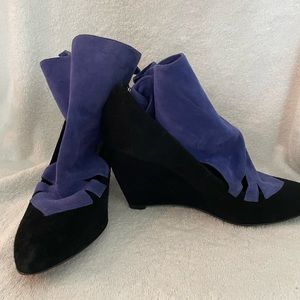 Belle ankle booties with cut outs